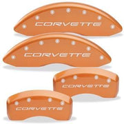 Corvette Brake Caliper Cover Set (4) - Body Color Matched with Silver Bolts and Script : 2005-2013 C6 only,Brakes