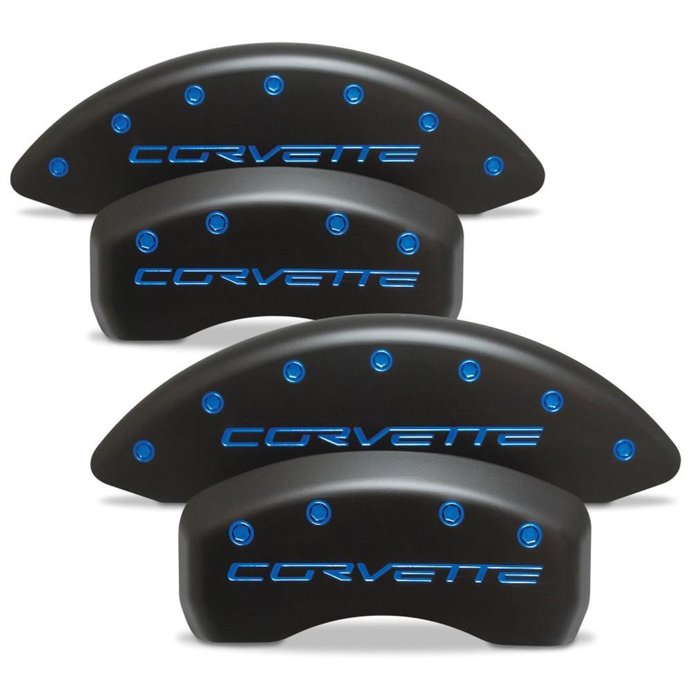 Corvette Brake Caliper Cover Set (4) : 2005-2013 C6 - Stealth Black ...