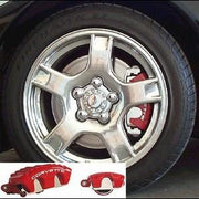 (1997-2013 C5,C6) Corvette Brake Pad Covers - High Polished Stainless Steel (Set),Brakes