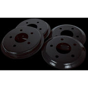 Corvette Brake Rotor Hub Covers - Black (Set) : 2005-2013 C6 Non-Z51,Brakes