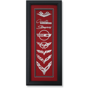 Corvette C1-C8  Emblem Shadow Box,Home & Office