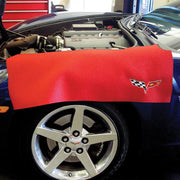Corvette C6 Fender Protector (Red with Silver C6 Emblem),Accessories