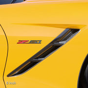 Corvette C7 Z51 Badge/Emblem - Domed - Carbon Fiber Look: C7 Stingray Z51,Exterior