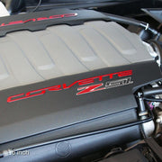 Corvette C7 Z51 Badge/Emblem - Domed - Carbon Fiber Look w/Chrome Trim: C7 Stingray Z51,Exterior