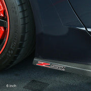 Corvette C7 Z51 Badge/Emblem - Domed - Carbon Fiber Look w/Chrome Trim: C7 Stingray Z51,Exterior