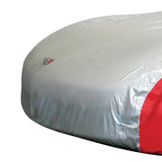 Corvette Car Cover - Two Tone with C5 Emblem Red/Silver (97-04 C5),Car Care