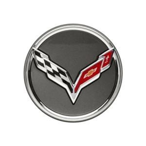 Corvette Chrome Accented Center Cap w/Crossed Flags Logo: 2014 C7,Wheels & Tires