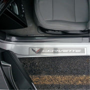 Corvette Clear Door Sill Protectors : C7 Stingray, Z51, Z06, Grand Sport,Interior