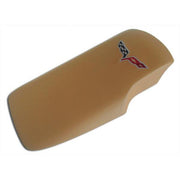 Corvette Console Lid Cover - Cashmere with C6 Emblem (05-13 C6/Z06/ZR1/Grand Sport),Interior
