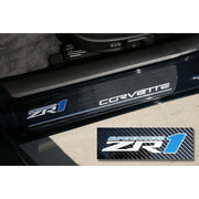 Corvette Door Sill Plates - Carbon Fiber with ZR1 Logo 2009-2013,Interior