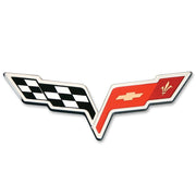 Corvette Emblem - Front : C6 SILVER,Exterior