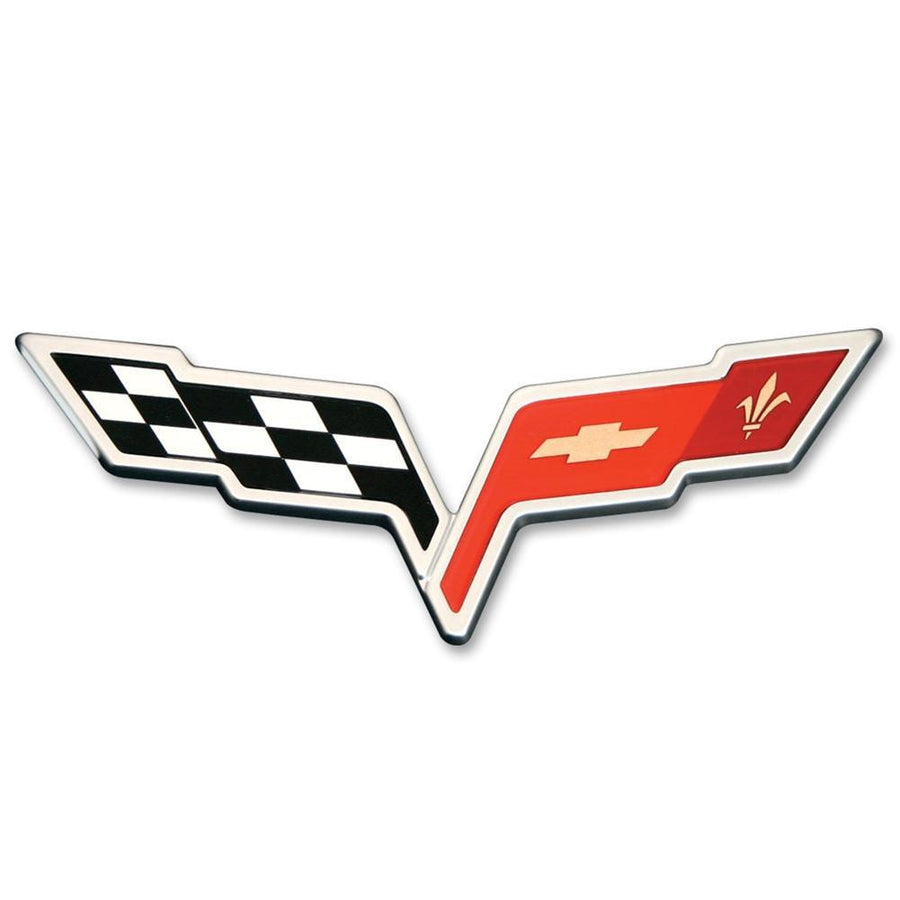 Corvette Emblem - Front : C6 SILVER,Exterior