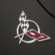 Corvette Emblems - Front & Rear (Set) Silver : 1997-2004 C5 & Z06,Exterior