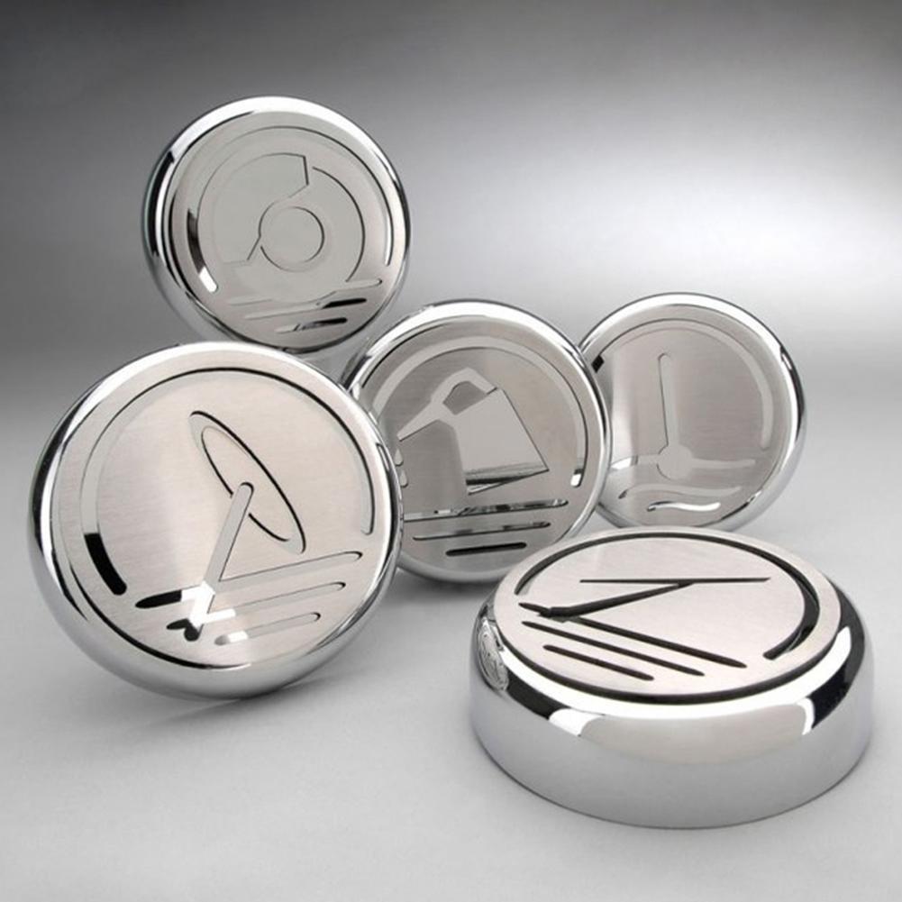 Corvette Engine Cap Set Executive Series Chrome/Brushed Overlay : 2005-2013 C6,Engine