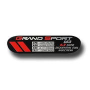 Corvette Engine ID Spec Plate : 2010-2013 Grand Sport LS3 430HP,Engine