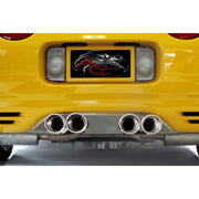 Corvette Exhaust Port Filler Panel - Polished Stainless Steel for Borla Stinger Quad Tips : 1997-2004 C5 & Z06,Exhaust