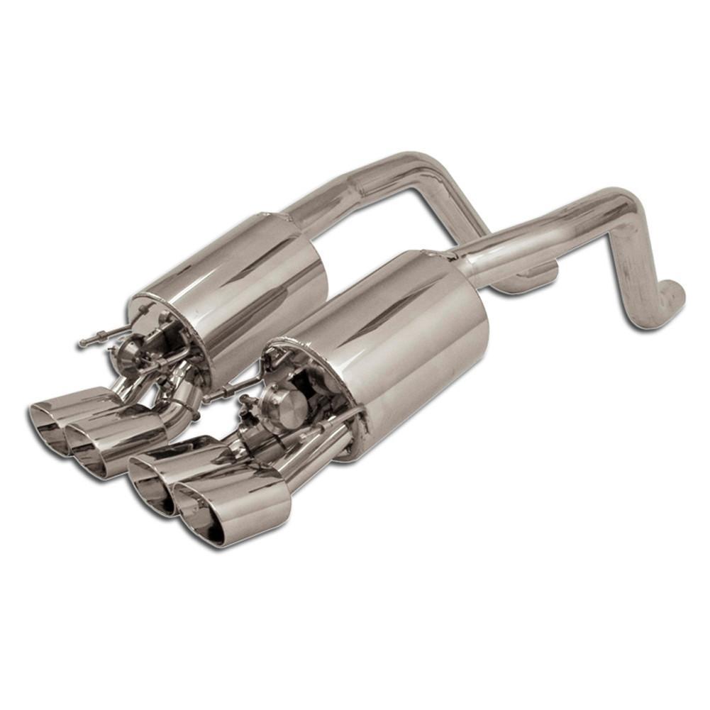 Corvette Exhaust System - B&B Fusion with 4.5" Quad Oval Tips : 2009-2013 C6 Conversion for Non-NPP Equipped,Exhaust