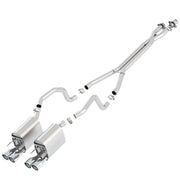 Corvette Exhaust System - Borla Cat-Back Sys w/ X-Pipe S-Type II/4 Rd 4"RL, AC Tips : 2009-2011 C6,Exhaust