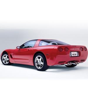Corvette Exhaust System - Borla Catback S Type II / 4 4.25"x3.5" Tips Rolled/Angle Cut 1997-2004 C5 & C5 Z06,Exhaust