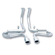 Corvette Exhaust System - Borla Catback S Type/2 Tips4.5" Round/Rolled/Angle Cut : 1997-2004 C5,Exhaust
