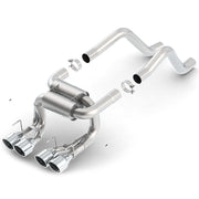 Corvette Exhaust System - Borla Rear Section ATAK 4 Rd 4.25” Rd, Ac, Ic Tips : 2006-13 C6 Z06 & ZR1,Exhaust