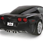 Corvette Exhaust System - Borla Rear Section ATAK 4 Rd 4.25” Rd, Ac, Ic Tips : 2006-13 C6 Z06 & ZR1,Exhaust