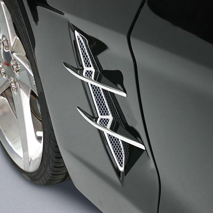 Corvette Fender Blades - Billet Chrome 4 Pc. (05-12 C6),Exterior