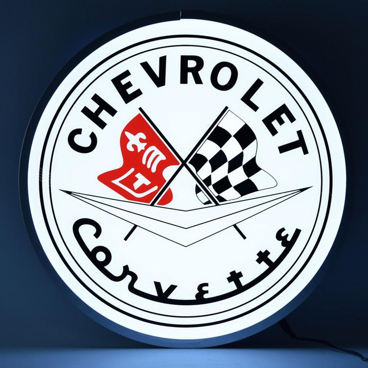 Corvette Flags - Backlit Neon Sign,Home & Office