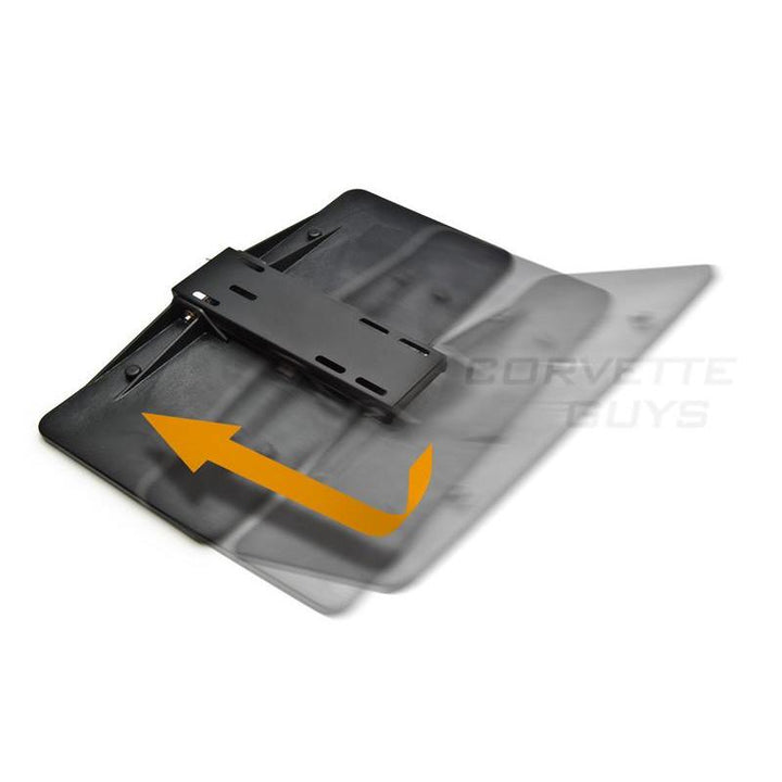 Corvette Flip Down License Plate Holder - Manual : C5 / C6,Exterior