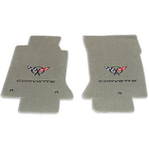 Corvette Floor Mats - Embroidered Double Logo : 1997-2004 C5,Interior