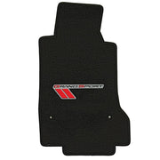 Corvette Floor Mats - Velourtex Grand Sport Logo - Ebony : 2010-2013 C6 Grand Sport,Interior