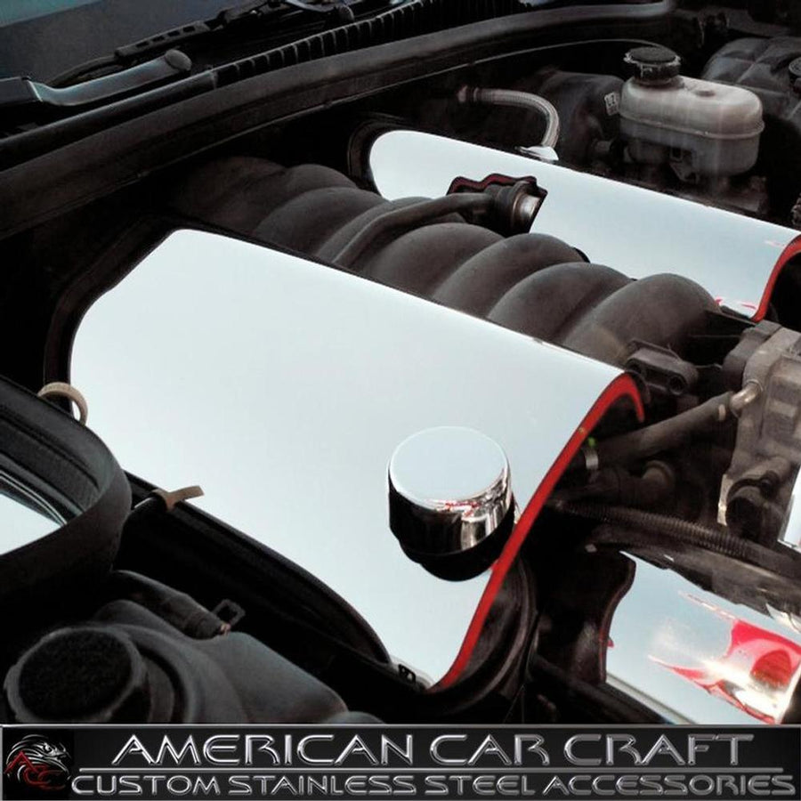 Corvette Fuel Rail Covers - Polished Stainless Steel : 1999-2004 C5 & Z06,Engine
