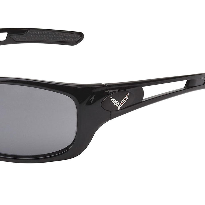 Corvette Full Frame Sunglasses - Gloss Black : C7 Logo,Apparel