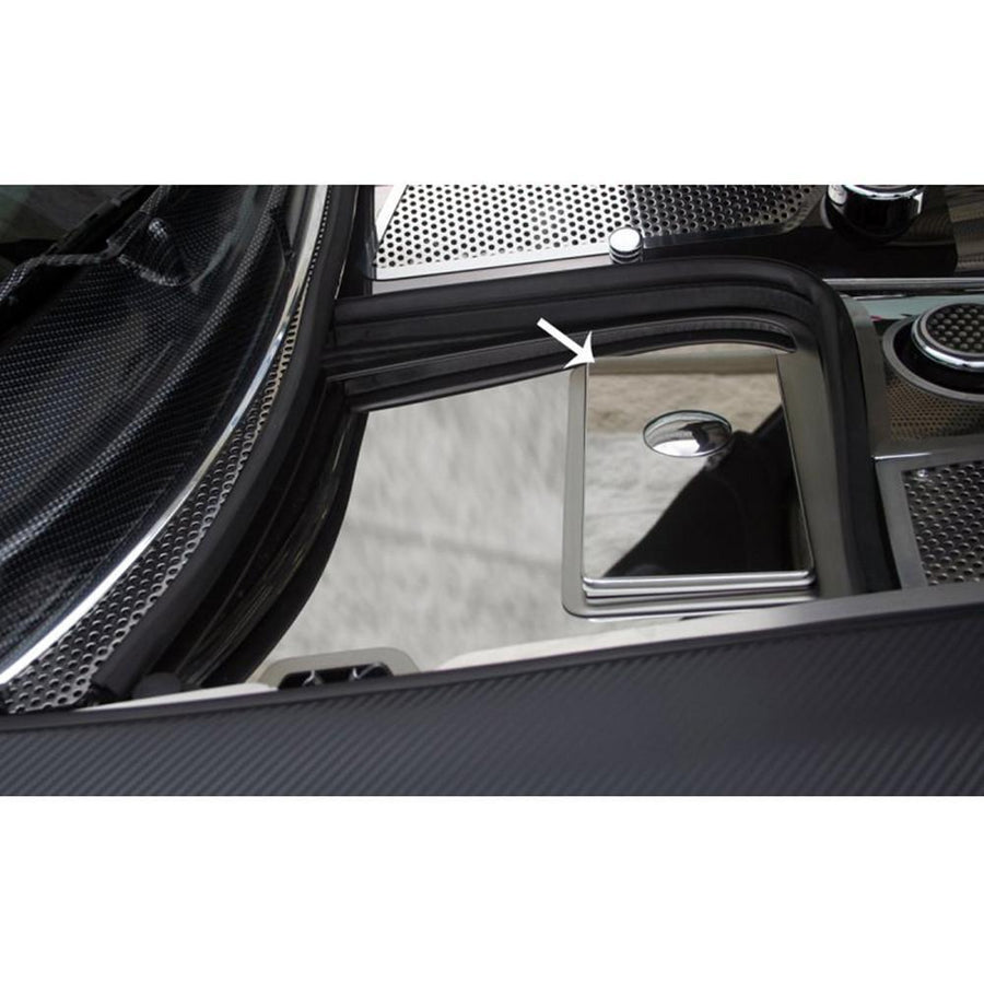 Corvette Fuse Box Cover Only - Polished Stainless Steel: 1997-2004 C5,Engine