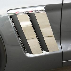 Corvette Grand Sport Fender Pillar Accent Stainless Steel : 2010-2013 Grand Sport,Exterior