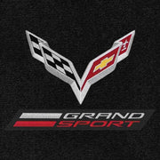 Corvette Grand Sport w/ Crossed Flags Cargo Mats - Lloyds Mats: C7 Grand Sport Coupe,Cargo Mat