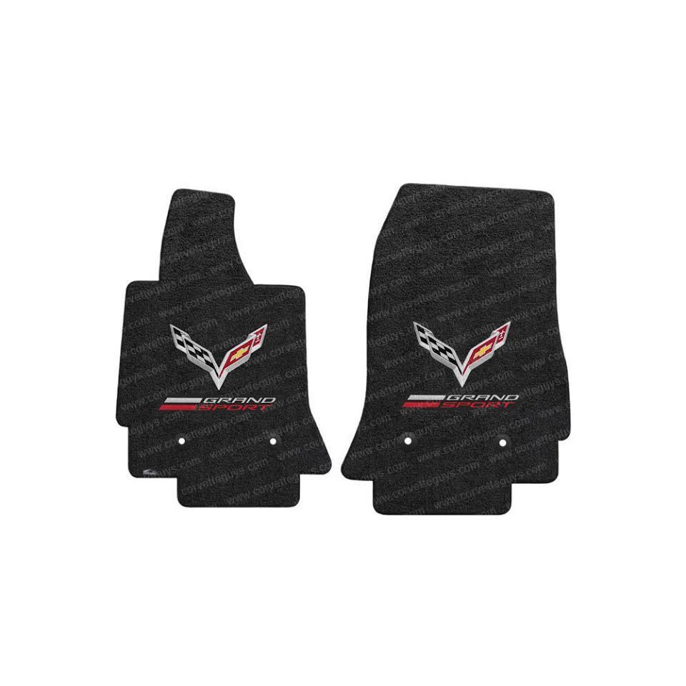 thumbnail image 2 of Lloyd Mats Classic Loop Corvette Crossed Flags Front Floor Mats – Fits 1957-1962 Corvette 2 of 5