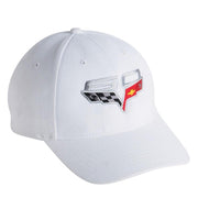Corvette Hat White with 60th Annivarsary Logo,Apparel