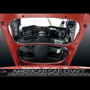 Corvette Hood Panel Insert 2 Pc. - Polished Stainless Steel : 2005-2013 C6,Engine