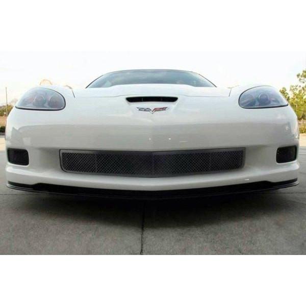 Corvette Hood Vent Grille - Laser Mesh Black Stealth Stainless Steel : 2006-2013 Z06,ZR1,Grand Sport,Exterior