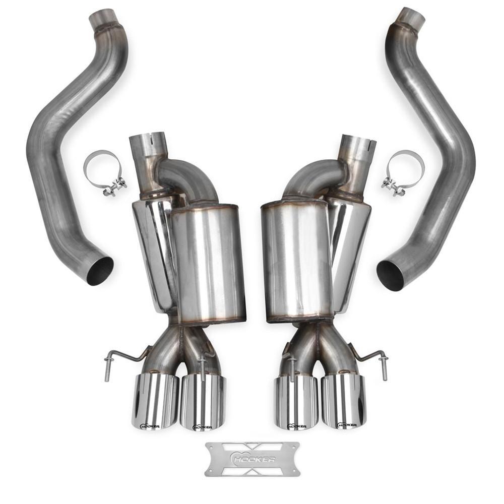 Corvette Hooker Blackheart Axle-back Exhaust System : 2005-2008 C6,Exhaust