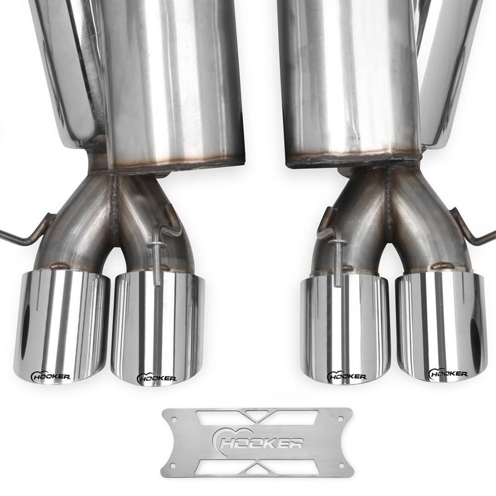 Corvette Hooker Blackheart Axle-back Exhaust System : 2005-2008 C6,Exhaust