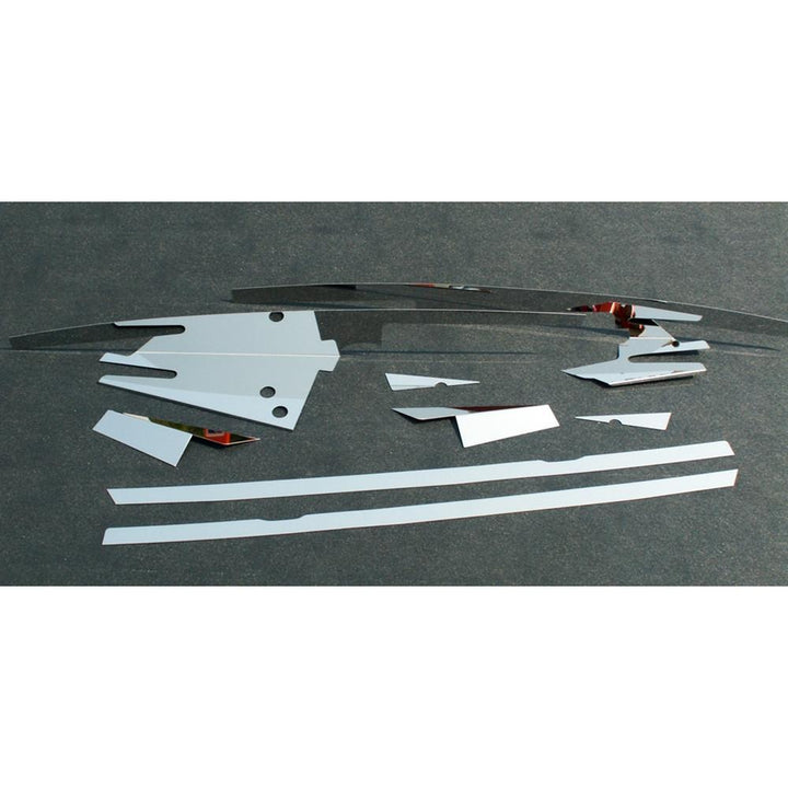 Corvette Inner Fender Liners 8 Pc. Kit (Non-Illuminated) - Polished Stainless Steel : 2005-2013 C6,Z06,Grand Sport,Engine