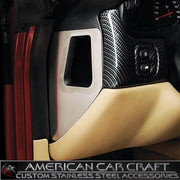 Corvette Interior Door Vent Trim Kit - Brushed Stainless Steel : 1997-2004 C5 & Z06,Interior