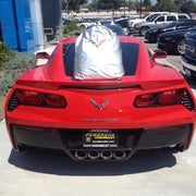 Corvette Intro-Guard Car Cover - Embossed - Indoor/Outdoor - Silver/Red : C7 Stingray, Z51, Z06, Grand Sport,Car Care