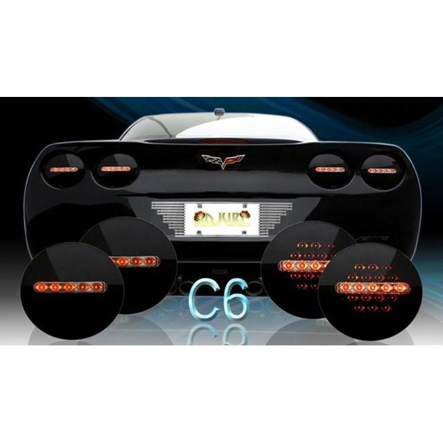 Corvette LED Brake Lights / LED Taillights - Red or Black : 2005-2013 C6 all,Lighting