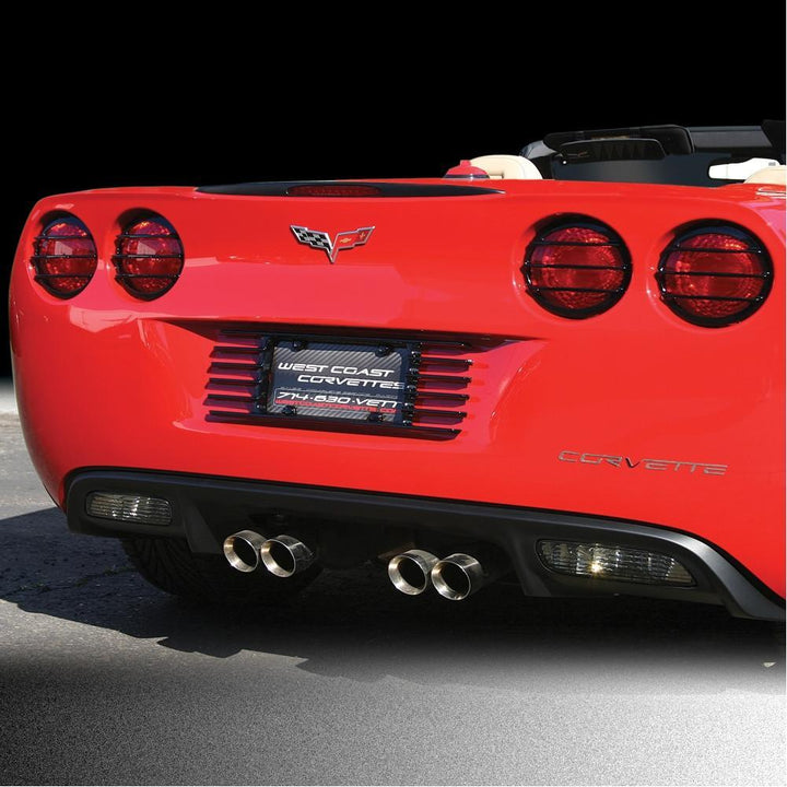 Corvette License Plate Frame - Altec Louvered Custom Painted : 2005-2013 C6, Z06, ZR1, Grand Sport,Exterior