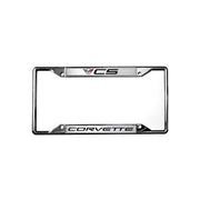 Corvette License Plate Frame - Chrome : 1997-2004 C5,Exterior
