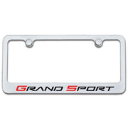 Corvette License Plate Frame - Chrome : 2010-2013 Grand Sport,Exterior