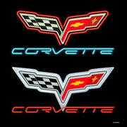 Corvette Neon Sign : C6 Emblem,Home & Office